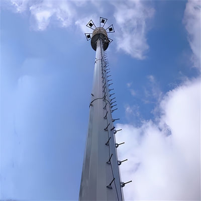 4g 5g bezprzewodowa mikrofalowa monopole wieża telekomunikacyjna z flanką 5m 12m 36m 45m 55m Metry