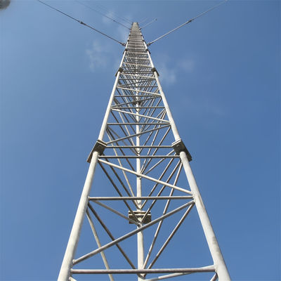 20M 20 Meter 30M 40 Meter 50M 3 nogi Wielkopłotowa wieża drutowa Rurowaty galwanizowany stal Antenna Wielkopłotowa wieża komunikacyjna