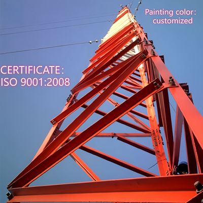 3-Nogowa Wieża Stalowa Kątowa Wieża Komunikacyjna Stal Q235 25m Sieć LTE Odporna na Warunki Atmosferyczne Obszary Wiejskie