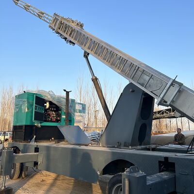 Monopole Teleskopowa wieża 15-25M Galwanizowany wózek stalowy Antenna komunikacyjna 40M/S Wiatroodporna ISO certyfikowana