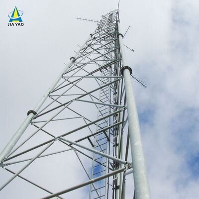 46 m 58 m 68 m 76 metrów Tłumienie drgań 3-rurowa wieża telekomunikacyjna dla placu stacji drogowej
