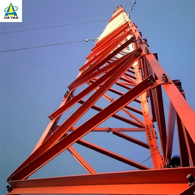 35 42 48M Ocynkowana ogniowo wieża z odciągami dla sieci telekomunikacyjnej regionu Gobi