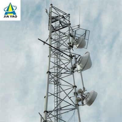 Wytrzymała wieża kratowa z rur stalowych na 3 nogach do komunikacji w odległych obszarach górniczych Stacja bazowa 4G 5G Q345B Maszt odporny na wiatr, ocynkowany ogniowo