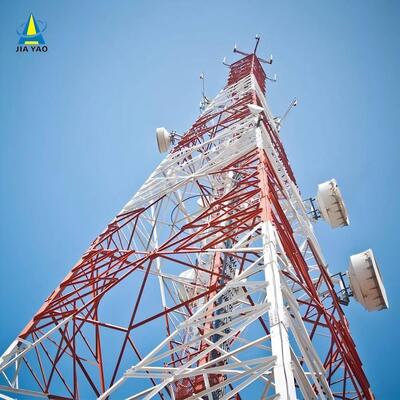 Wytrzymała, czteronożna, kątowa stalowa wieża kratowa o zoptymalizowanej konstrukcji nośnej dla wiejskiej infrastruktury telekomunikacyjnej Standard ANSI/TIA-222-G
