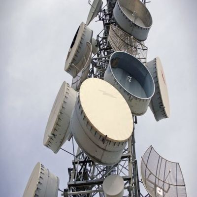 72m 4 Leg Steel Lattice Angular Mobile Telecom Tower ASTM A36 A572 Gr50