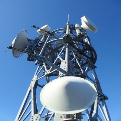 72m 4 Leg Steel Lattice Angular Mobile Telecom Tower ASTM A36 A572 Gr50