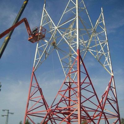 Mobilna sieć Wi-Fi 4G 5G GSM Sygnał radiowy 4 Leg Angle Steel Telecom Tower Telekomunikacja