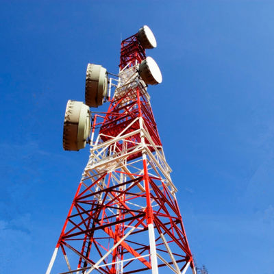 Mobilna sieć Wi-Fi 4G 5G GSM Sygnał radiowy 4 Leg Angle Steel Telecom Tower Telekomunikacja