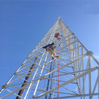 Telekomunikacja Antenna Wieża mastowa 3 nogi / 4 nogi Rurkowa samostojąca wieża antenna