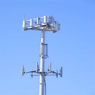 Jednopłutowy okrągły słup Gsm Monopol Wieża komunikacyjna 20m 30m 40m Wysoka samonośna konstrukcja stalowa