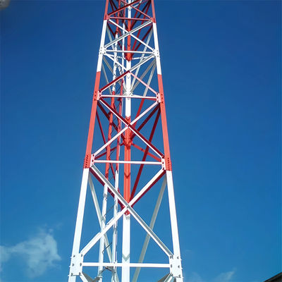 50m Mikrofale Antenna samodzielnie podtrzymująca się wieża Sieć 3 nogi Telekomunikacja Stalowa wieża