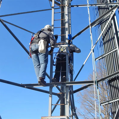50m Mikrofale Antenna samodzielnie podtrzymująca się wieża Sieć 3 nogi Telekomunikacja Stalowa wieża
