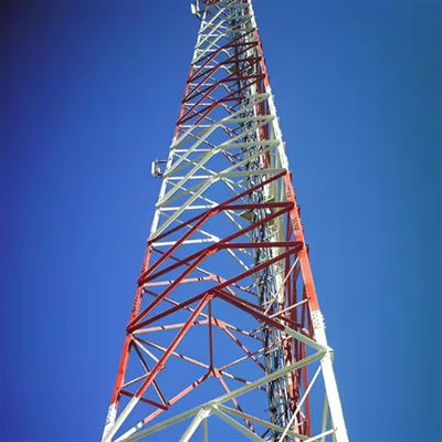 28-50M Antenna 3 nogi Galwanizowana stalowa sieć wieża Telekomunikacyjna rury kątowa wieża łączności komórkowej