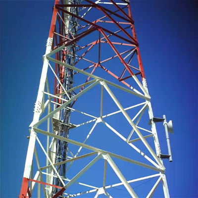 Samodzielna komórka antena radio FM radio komunikacja żelazna wieża trójkąta