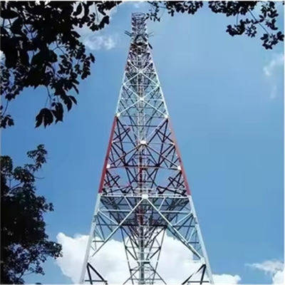 28-50M Antenna 3 nogi Galwanizowana stalowa sieć wieża Telekomunikacyjna rury kątowa wieża łączności komórkowej
