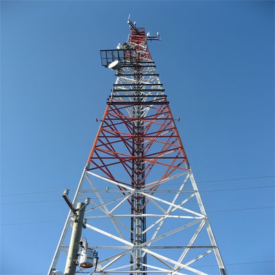 Bts Solar Power Telecommunication Tower &amp; Accessories 3 nogi kątowa wieża radiowa