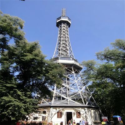 Prefabrykowana wieża szkoleniowa stacji przeciwporzewnej straży pożarnej Wieża strażnicza Galwanizowana struktura rur stalowych
