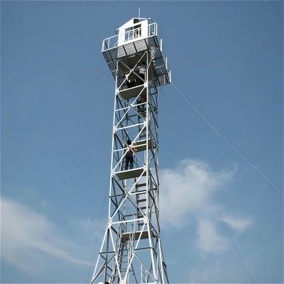 Gorąco ocynkowana 4 nogi wieża strażnicza kątowa stalowa wieża obserwacyjna ognia