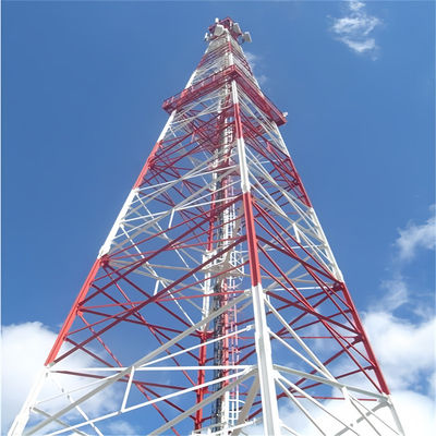 Czteronoga wieża sieciowa sygnał telekomunikacyjny antena kątowa komórka stalowa wieża komunikacyjna mikrofalowa
