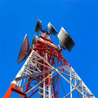 20m 40m 45m 50m Czteronożny maszt stalowy GSM Komunikacja komórkowa BTS Antenna Wieża komunikacyjna