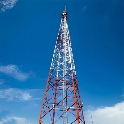 Telekom Shelter Design 60m 4 Legged Angular Steel Tower Angular Lattice Radio Antenna 4g urządzenia bezprzewodowe