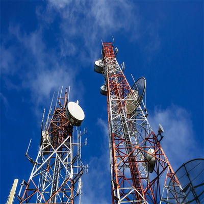 Telekom Shelter Design 60m 4 Legged Angular Steel Tower Angular Lattice Radio Antenna 4g urządzenia bezprzewodowe