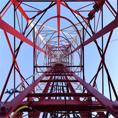 Telekom Shelter Design 60m 4 Legged Angular Steel Tower Angular Lattice Radio Antenna 4g urządzenia bezprzewodowe