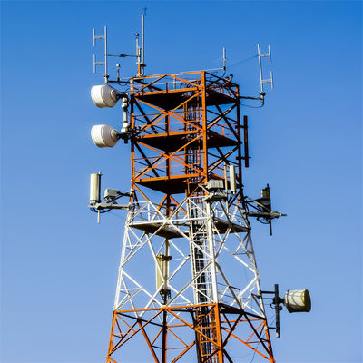 Placówki robocze Energia słoneczna Baza GSM Komunikacja Antenna Wieża 4 nogi Stalowa sieć wieża