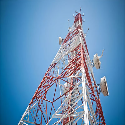 Samodzielnie stojąca sieć stalowa mikrofalowa radio wifi telekomunikacja 4 nogi kąt wieża komórkowa i maszt sieciowy do sprzedaży