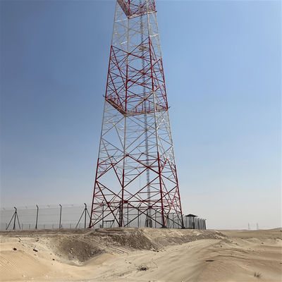 Wi-Fi nadajnik Samopodtrzymująca się antena Wieża Energia słoneczna Satelita stalowy 4 nogi Galwanizowana wieża stalowa