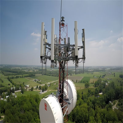 25 35 45 55 60 m Samopodtrzymująca się baza nadajnik radiowy Pylon Wi-Fi Odbiornik Stalowy Telekomunikacja Czteronoga wieża łączności
