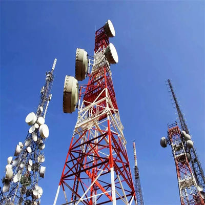 60 m wieża radiowa z siatką kątowa, galwanizowana ze stali czteronożna, wieża antenowa