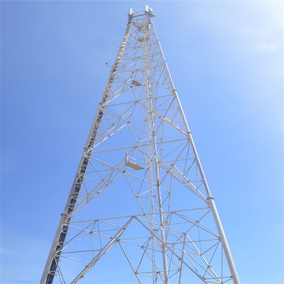 Samopodtrzymujący się gorąco galwanizowany odbiornik telewizyjny cyfrowy Radio komórkowy Telekom Wi-Fi antena Trójkątny maszt stalowy wieża