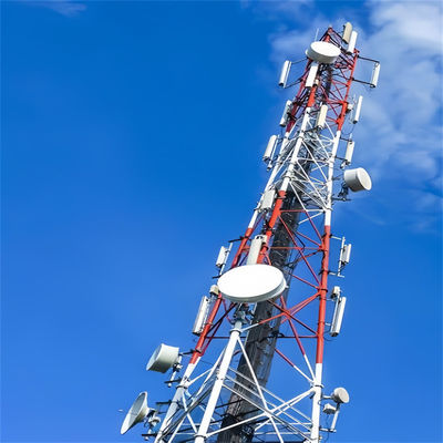 Telekom Tubular 3 Legged Antenna Wieża Samoobsługowa Telekom Sieci Wieża Q345 / Q235