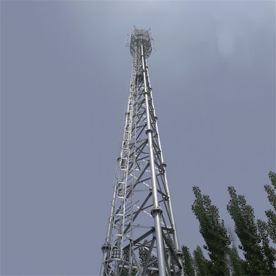 3 nogi Rurkowy zwrotnik Antenna Wieża telekomunikacyjna Stalowa wieża 50m 60m 65m