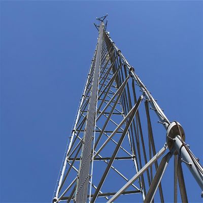 15m 20 30 40 50 Meter Dach Komunikacja mikrofalowa Ręcznica Antenna radiowa Maszt 3 nogi Rurkowa wieża stalowa