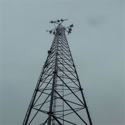 Antenna telekomunikacyjna Sieć GSM Wi-Fi Wieża komórkowa samoobsługowa 3 nogi Tubularna komórkowa wieża komunikacyjna mikrofalowa