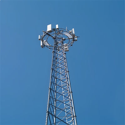 Bolted Pylon Żelazo 3 nogi Tubularne Steel Tower 20 - 65 Meter Mast