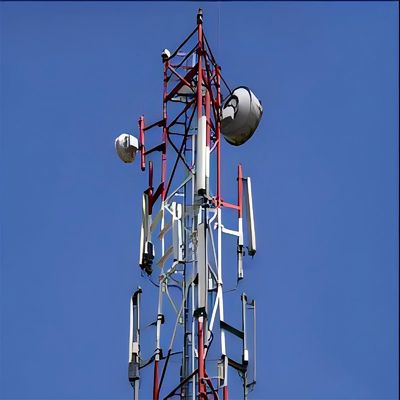 Stalowa sieć 5G Wi-Fi Telekomunikacja Antenna rurowa Wieża 3 nogi
