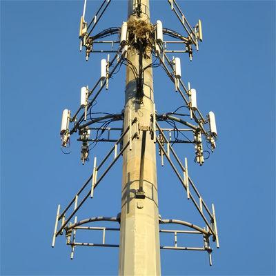 4g 5g bezprzewodowa mikrofalowa monopole wieża telekomunikacyjna z flanką 5m 12m 36m 45m 55m Metry