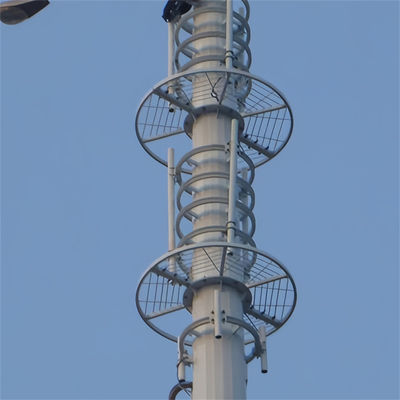 4g 5g bezprzewodowa mikrofalowa monopole wieża telekomunikacyjna z flanką 5m 12m 36m 45m 55m Metry