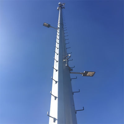 Wysoka samonośna, okrągła wieża monopołowa z stali, wieża mastu komunikacji 20m 30m 40m