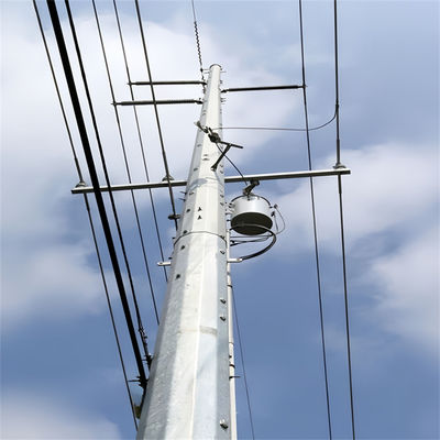 20 Meter 25 30 Meter Antenna Telecom Stalowy monopol wieża Q345B / A572 Materiał