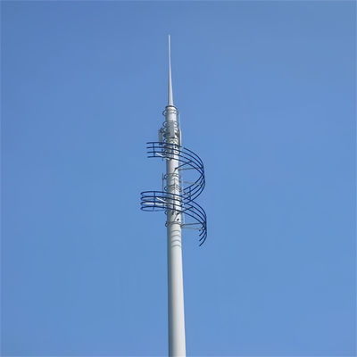 Urządzenia Galwanizowane Zębkowe Komórki Tubularne GSM Antenna Telekomunikacja Komunikacja Stalowa wieża monopołu