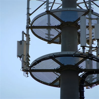 Wysoka samonośna konstrukcja stalowa wieża komunikacyjna monopołu 20m 30m 40m jednorurkowa okrągła słupka GSM