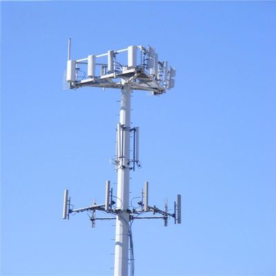 4g 5g bezprzewodowa mikrofalowa monopole wieża telekomunikacyjna z flanką 5m 12m 36m 45m 55m Metry