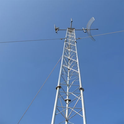 Komunikacja bezprzewodowa Żelazna telekomunikacja Guyed Pole Tower 5g Radio Antenna Wifi Isp Internet Tower Do sprzedaży