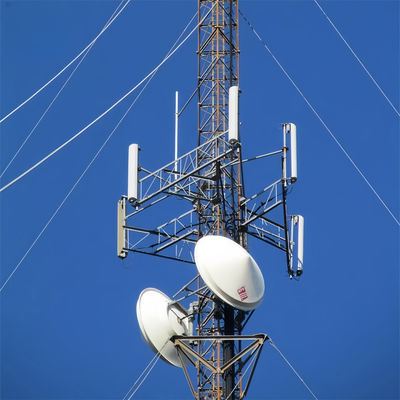 Komunikacja bezprzewodowa Żelazna telekomunikacja Guyed Pole Tower 5g Radio Antenna Wifi Isp Internet Tower Do sprzedaży