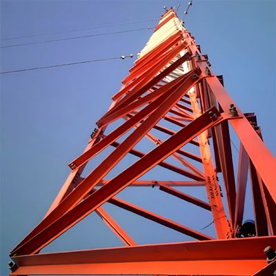 Wi-Fi Bts Wątek do telefonów komórkowych Włókno podtrzymujące Włókno przewodowe Wieża 3 nogi Rurkowy lub stalowy pręt