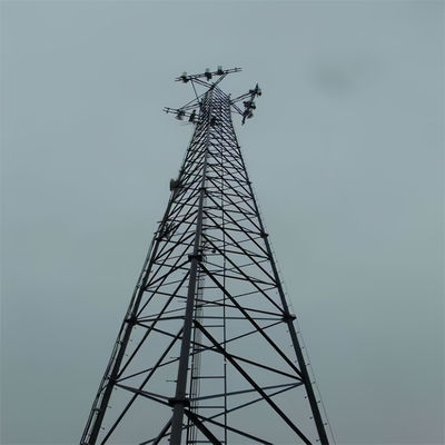 Zgalwanizowana cewkowa antena radiowa ze stali, wieża komórkowa, maszt ASTMA123